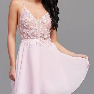 NEVERWORN - New PromGirl Short Embellished A-Line Homecoming Dress Size 14